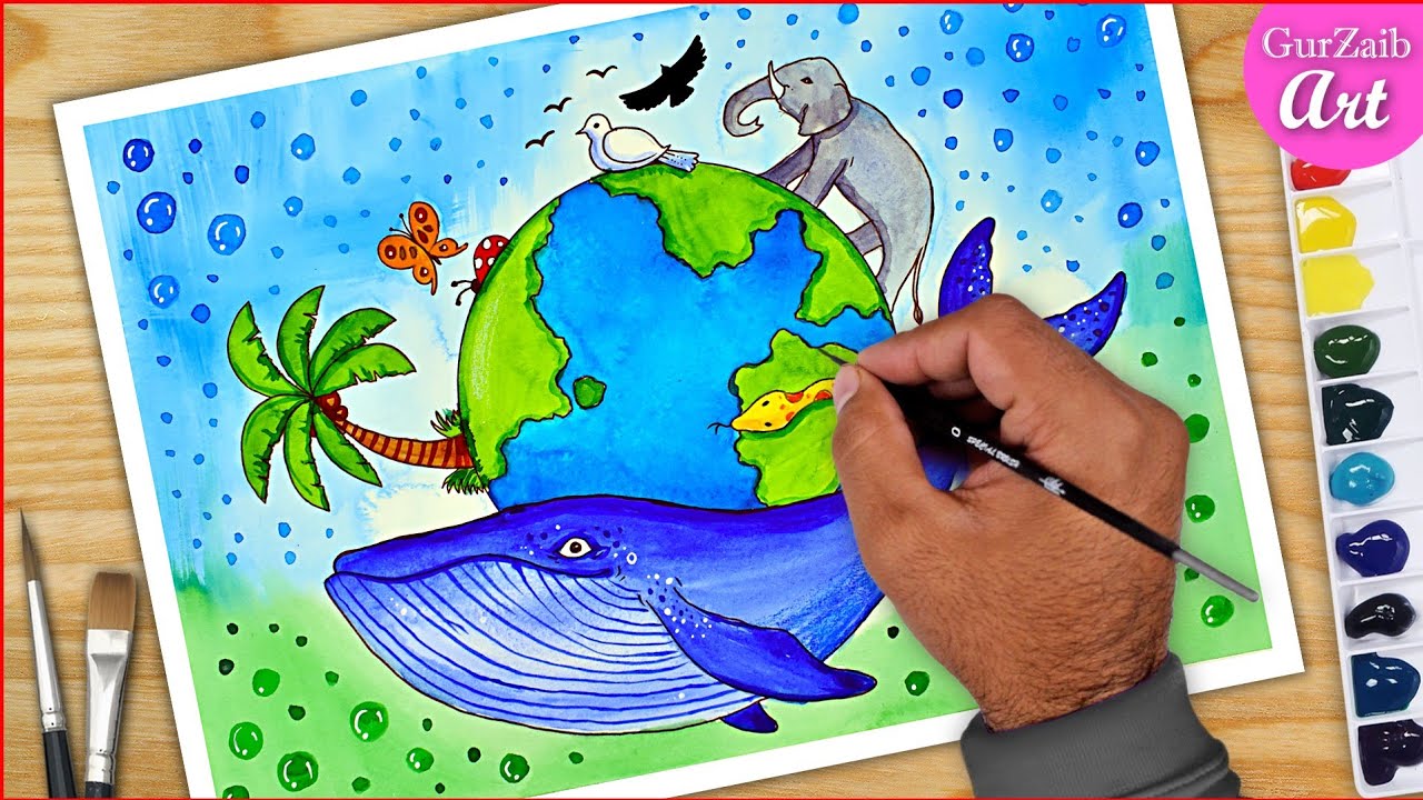 Biological Diversity poster drawing/drawing on Biodiversity Day/World  Biodiversity day drawing - YouTube